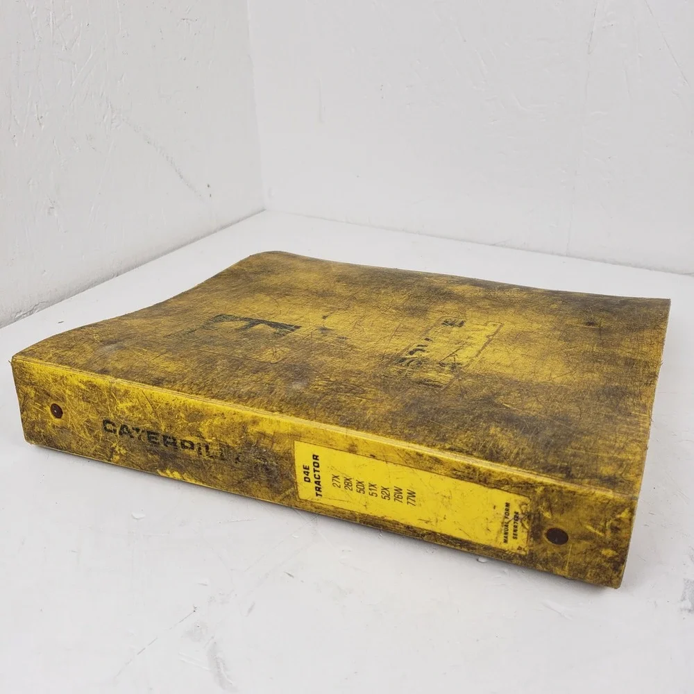 Caterpillar D4E Tractor Service Manual 3304 Engine Operation Maintenance Binder
